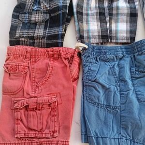 Plaid and Solid Kids Shorts Set 11pcs Size 3t